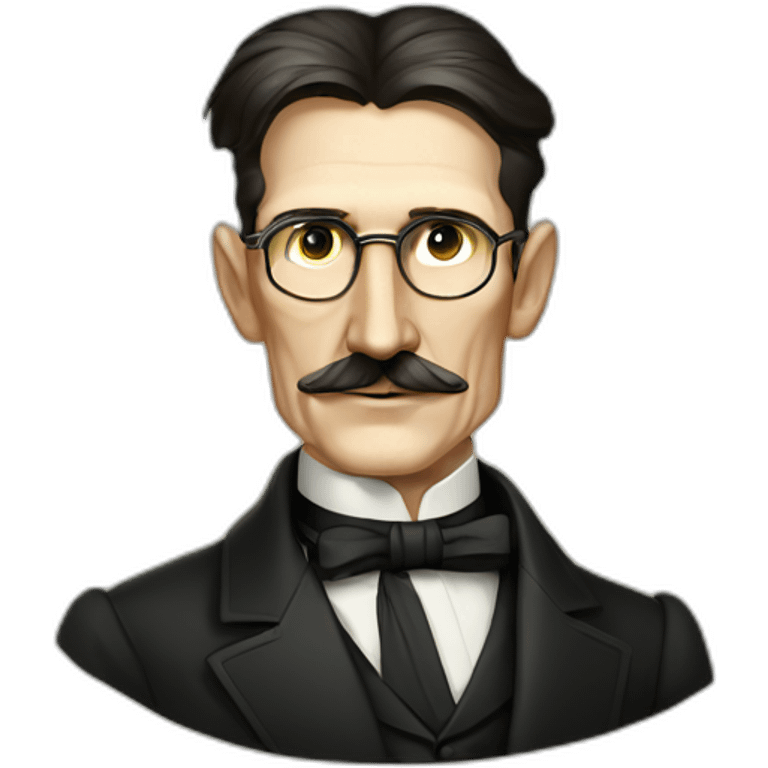 nikola tesla wearing glass emoji