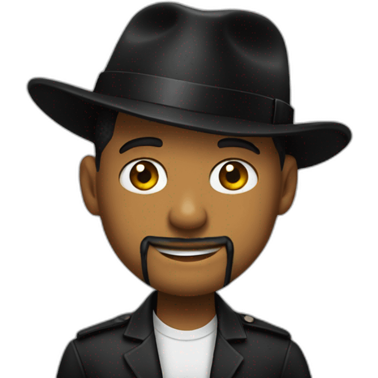 Will Smith with a Black hat emoji