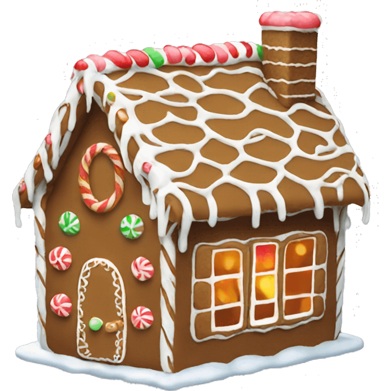 Gingerbread house emoji