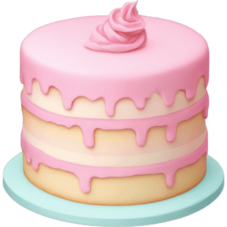 pastel pink cake emoji