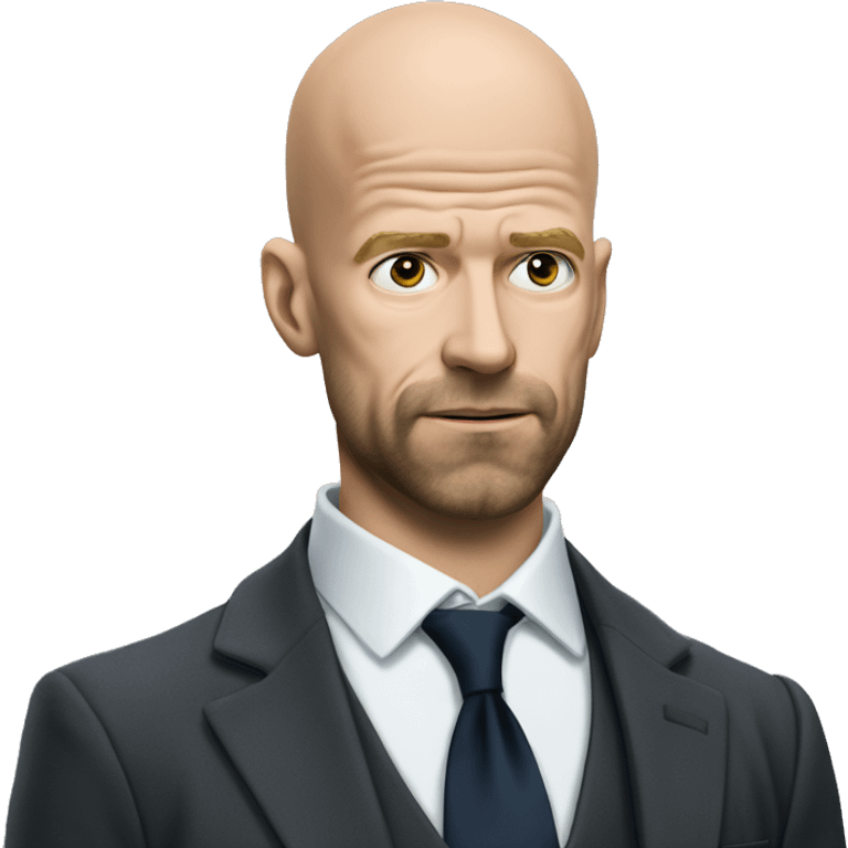 Erik Ten Hag mind blown while wearing a suit emoji