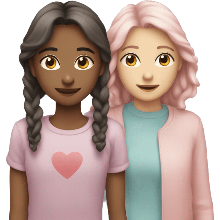 Two-hearts-coloured-light-pastel-shade emoji