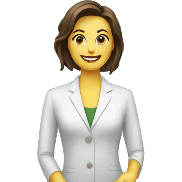 Make a realtor infront of a home emoji