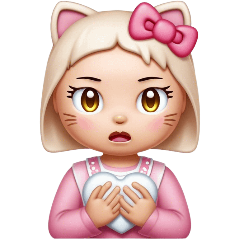 Hello kitty llorando emoji