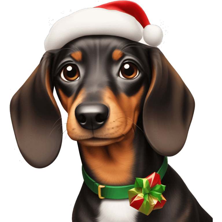 Dachshund mit weihnachtspulli emoji