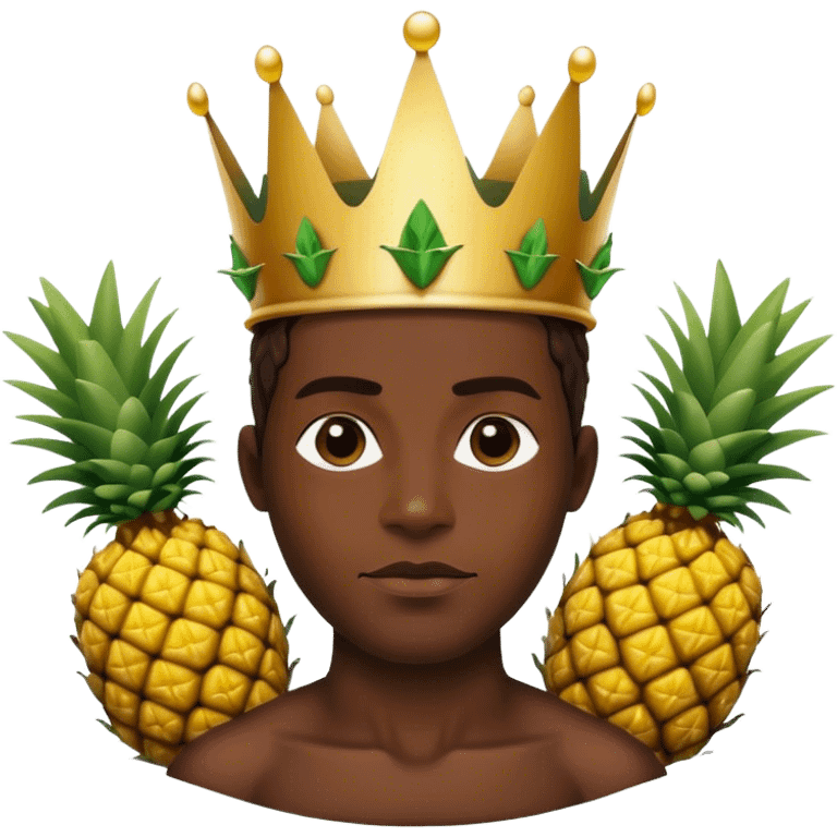 Pineapple king emoji