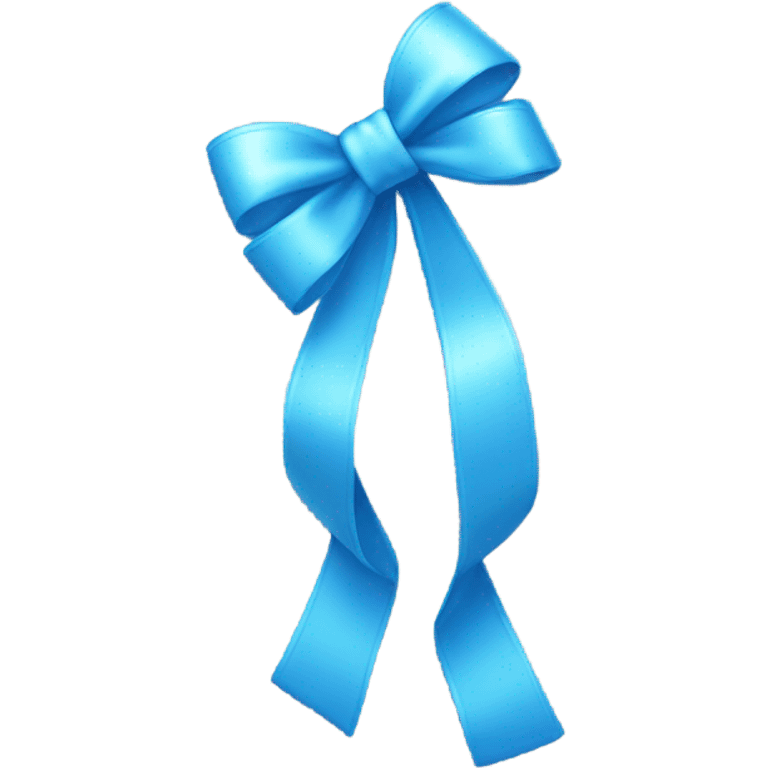 Cute blue bow emoji