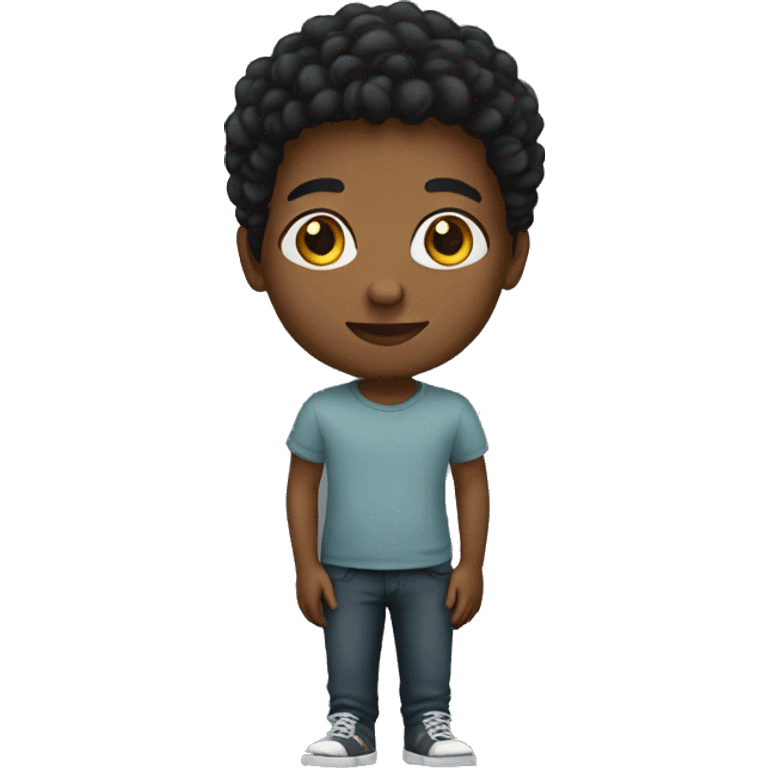 young black person emoji