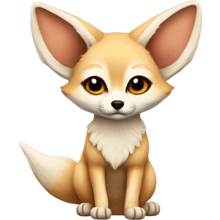 Cute fennec fox emoji