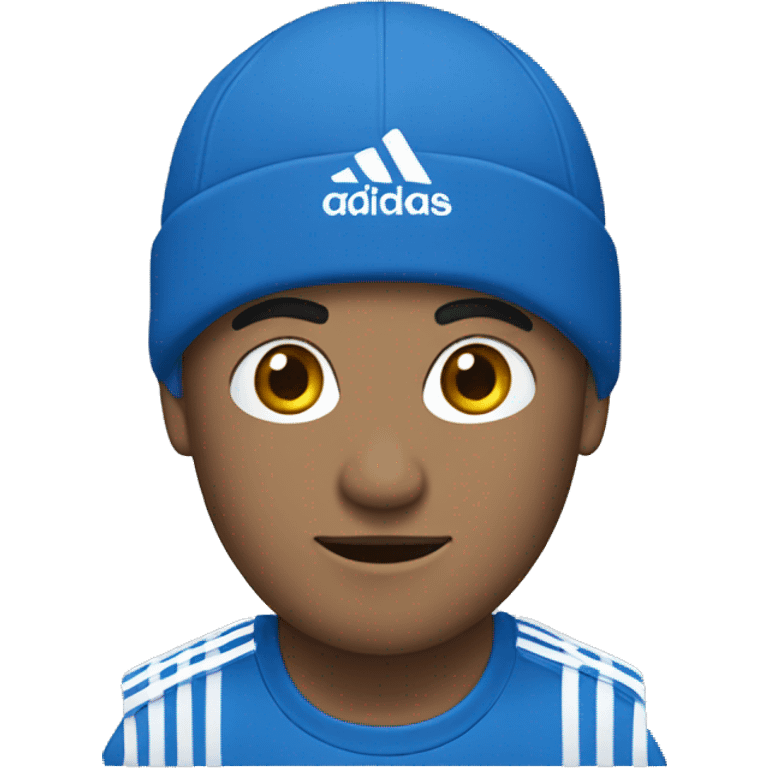 Blue Adidas emoji