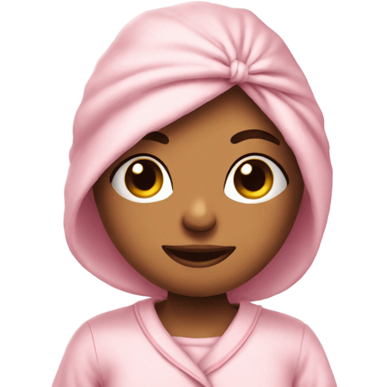 cute soft pink sleepwear  emoji