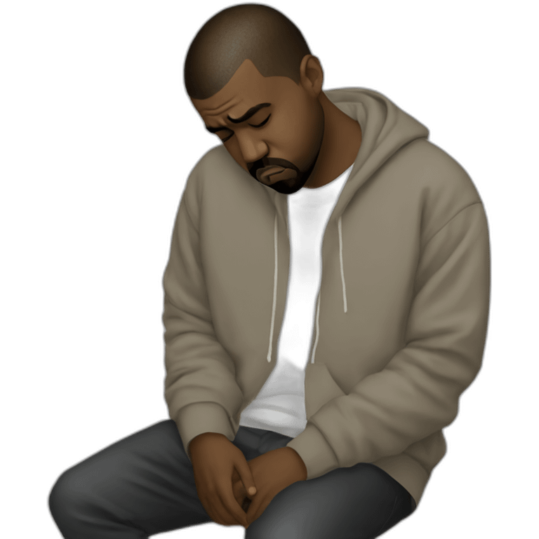 kanye west sad making music sad sad sad emoji