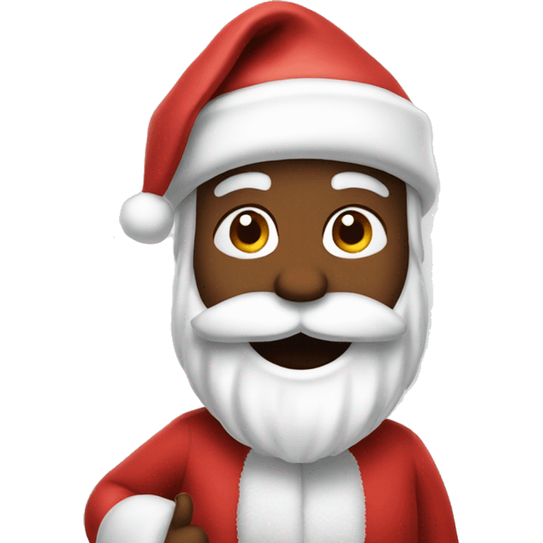 Santa saying ok emoji