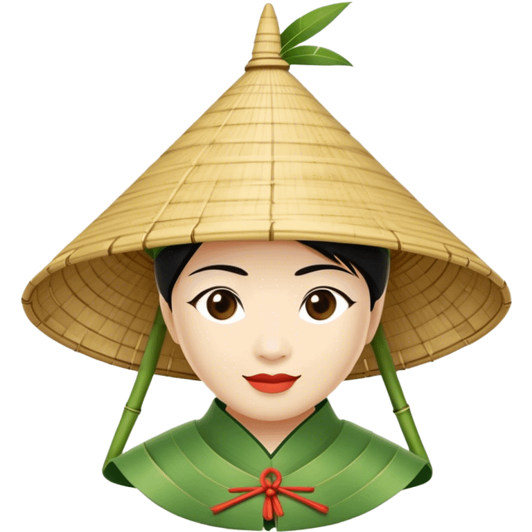 ​Cinematic Realistic Traditional Vietnamese Nón Lá, depicted as a delicately crafted conical hat made of bamboo and palm leaves with subtle texture and natural wear, evoking authentic cultural heritage, please show the hat only emoji