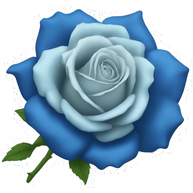 Blue rose emoji