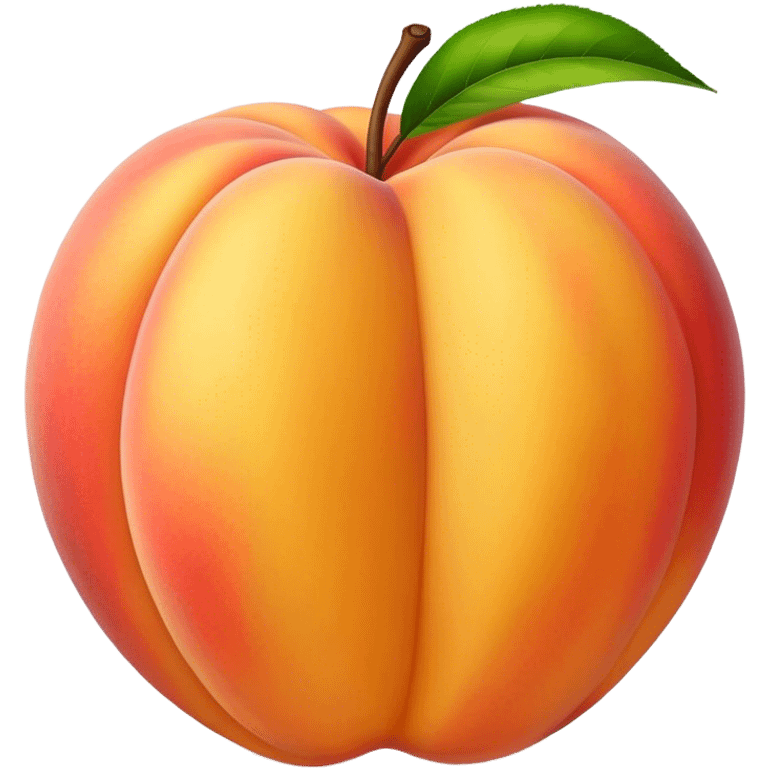 big long banana colored peach emoji