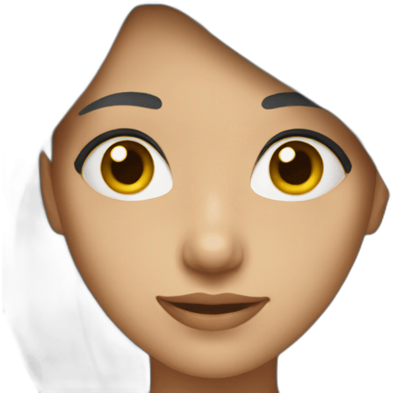 Young Women with gray hair emoji