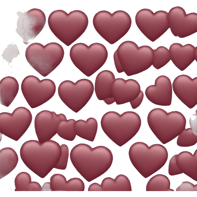 Maroon flat heart emoji