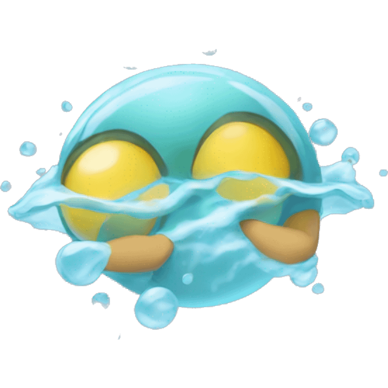 Ola de agua  emoji