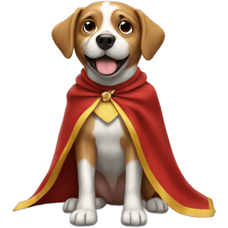 Dog with cape emoji