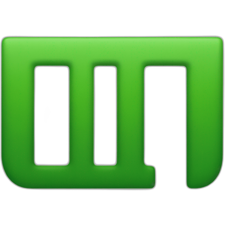 Logo with green letter T emoji