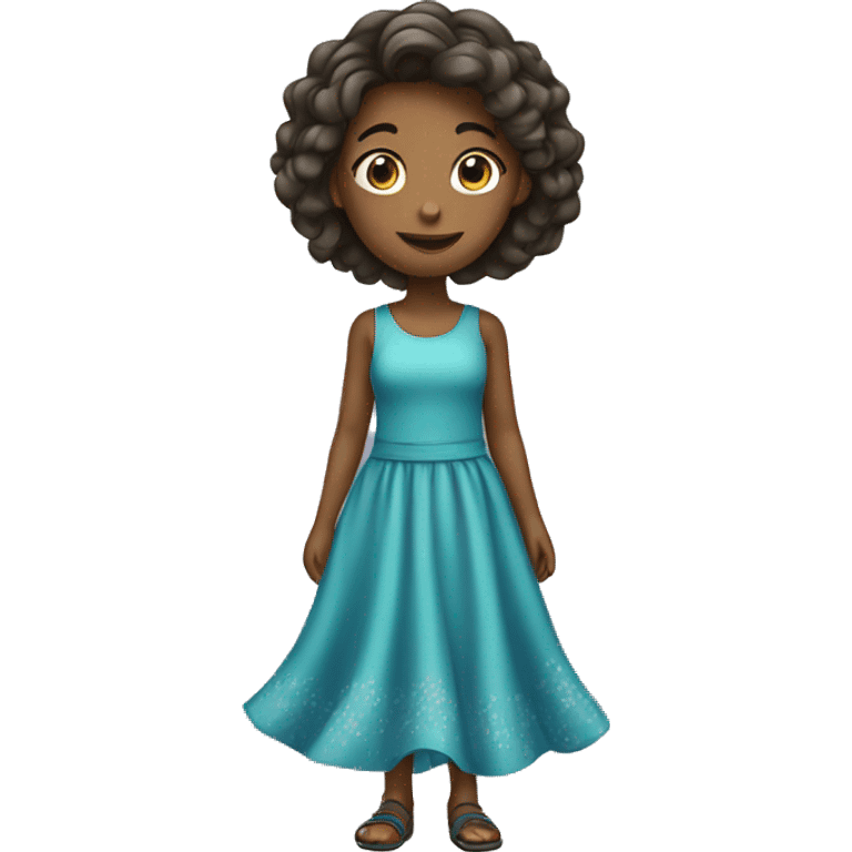 Girl with dress emoji