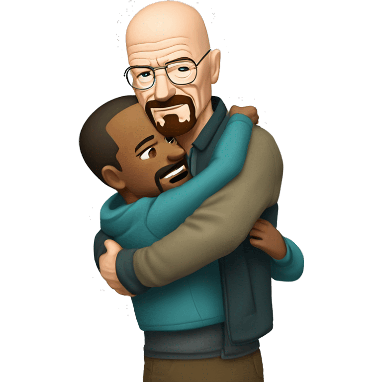 Walter white Jesse hug emoji