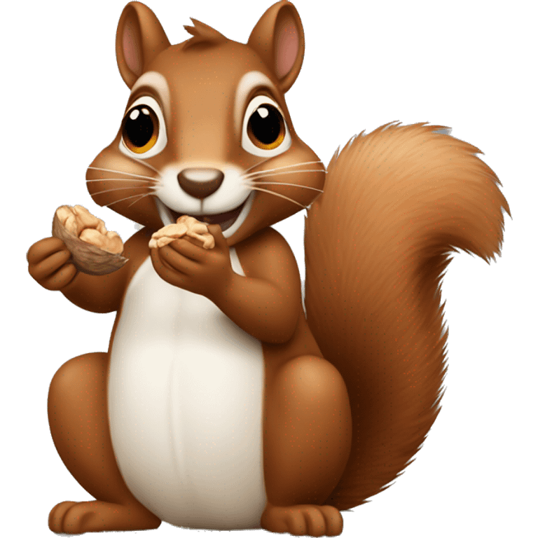 squirrel eating a nut emoji