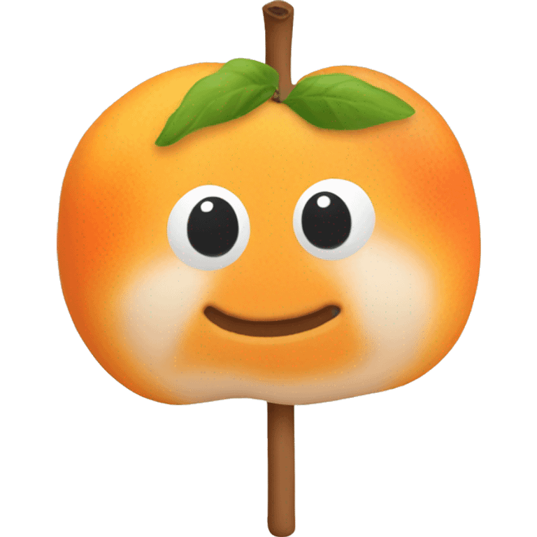 Mini apricot popdle emoji