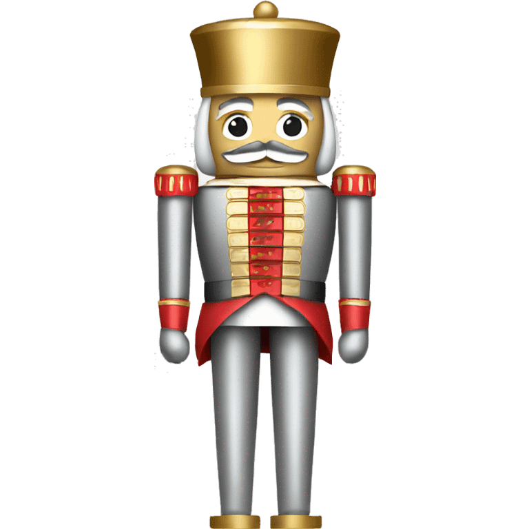 silver and gold nutcracker emoji