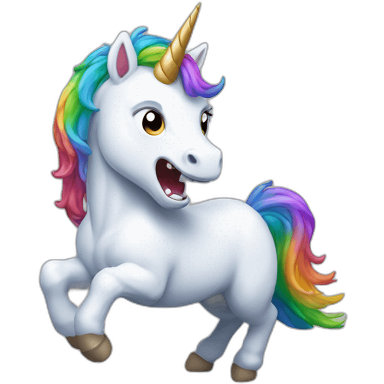 rgb unicorn raging emoji