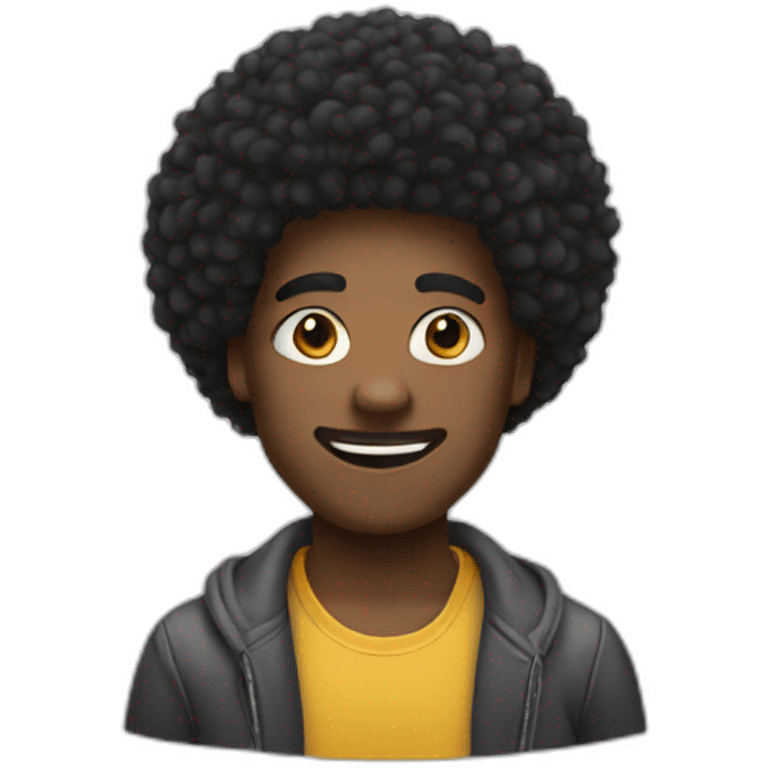 afro boost emoji