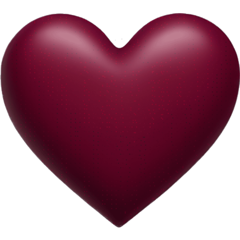 burgundy heart emoji