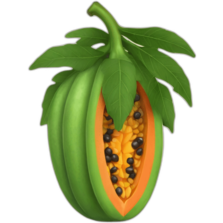 Papaya emoji