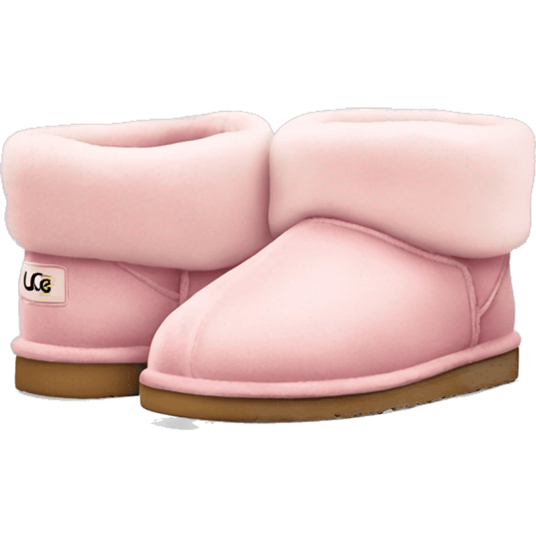 light pink ugg slippers  emoji