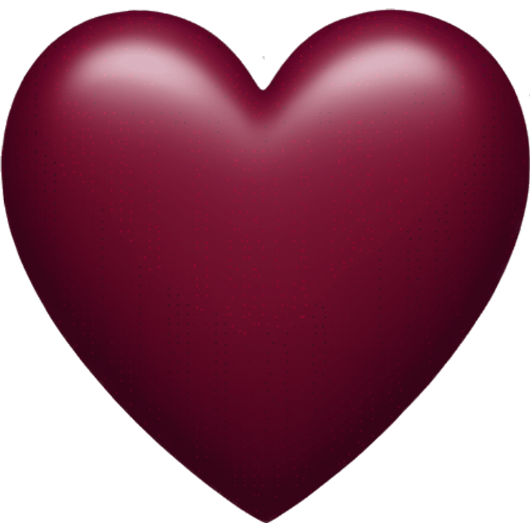 Burgundy heart emoji