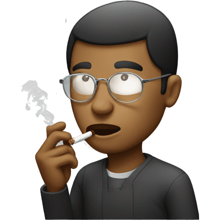 A person smoking  emoji