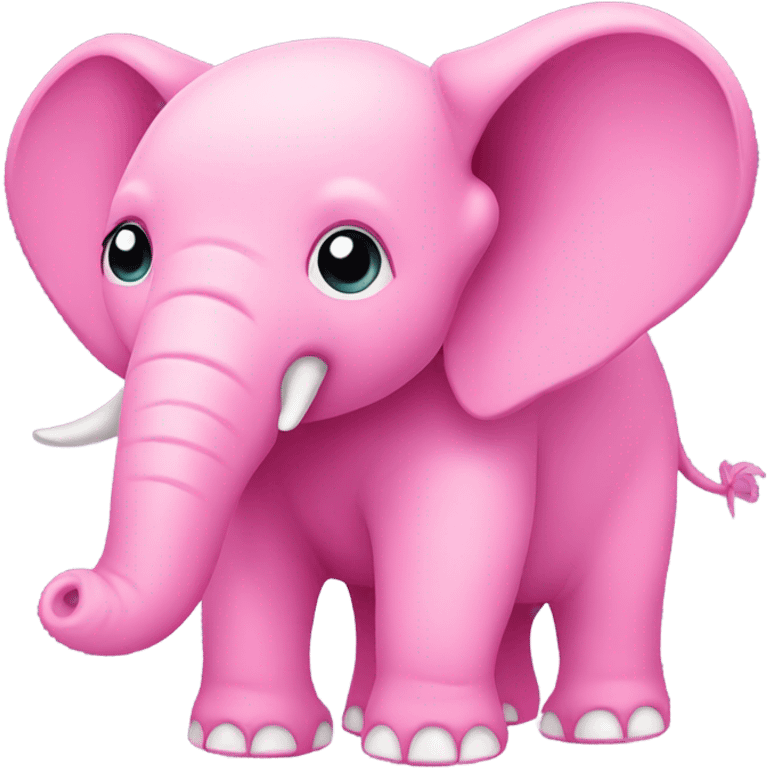 Pink elephant emoji