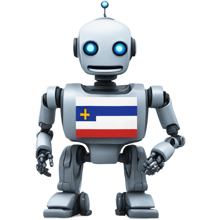 robot with EU flag emoji