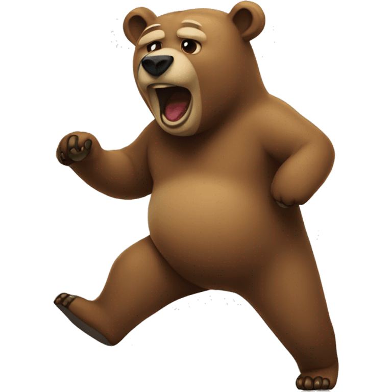 Bear twerking  emoji