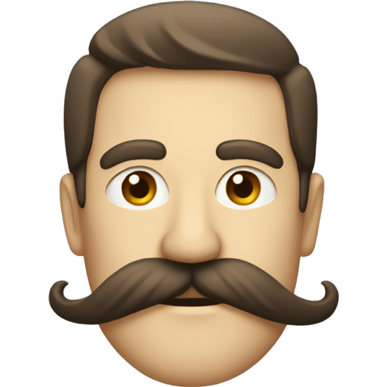 A moustach emoji