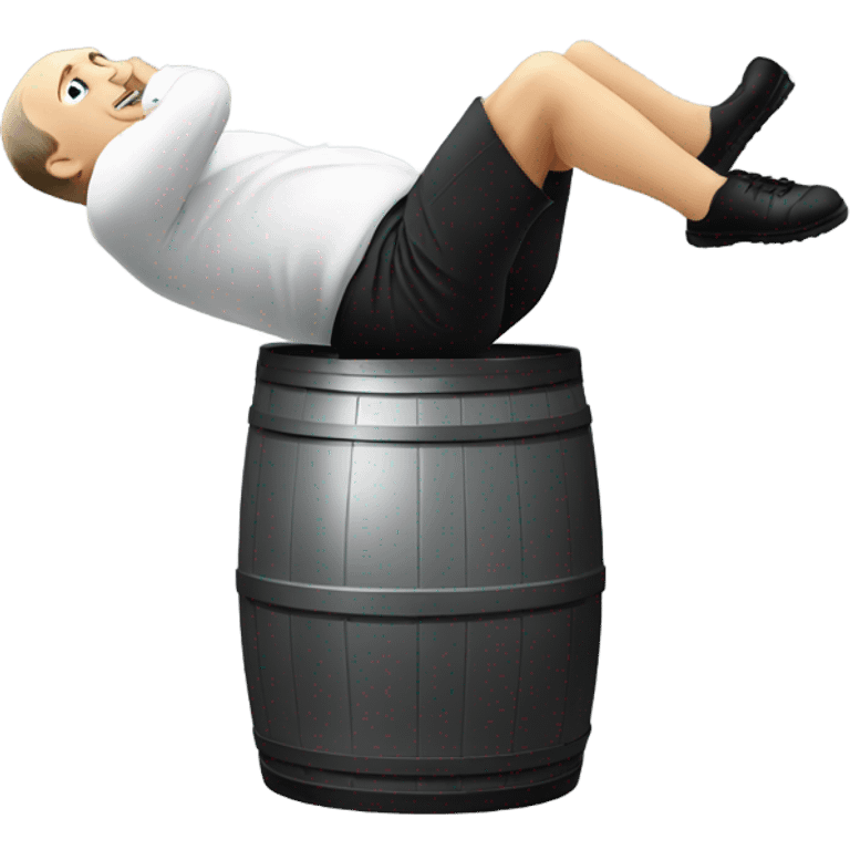 Vladimir Putin doing a keg stand  emoji