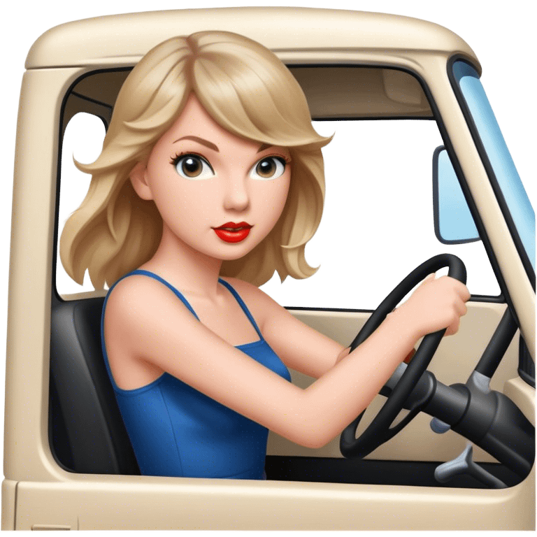 taylor swift driving truck emoji