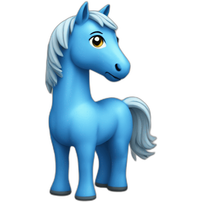 blue horse toy emoji