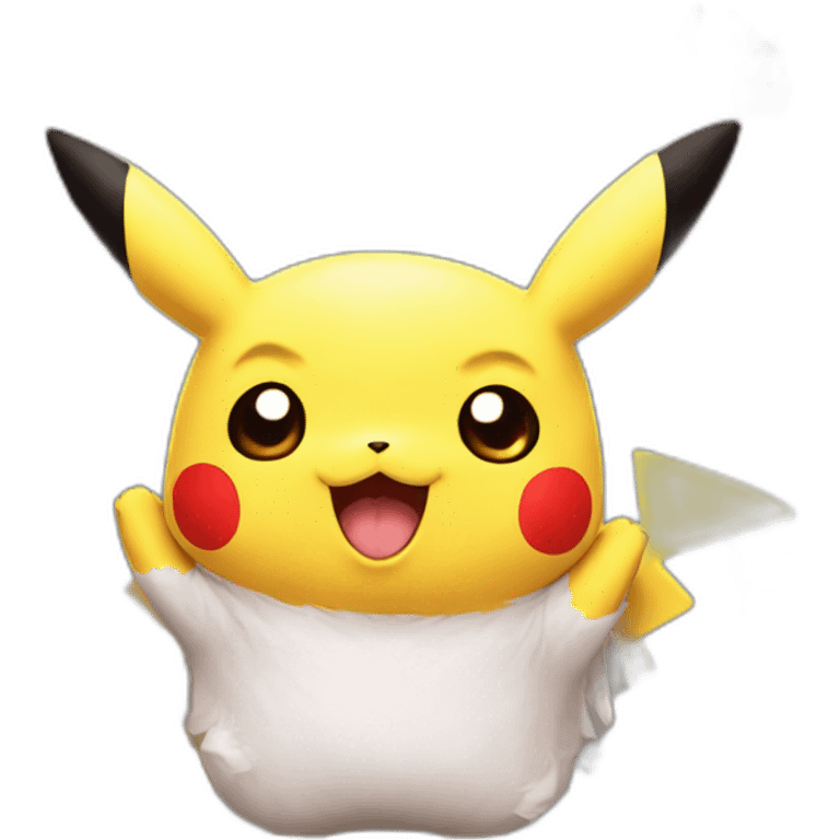 Pikachu amoureux emoji