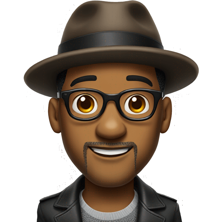 will smith with a hat and glasses emoji