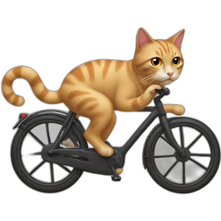 Cat on a bike emoji