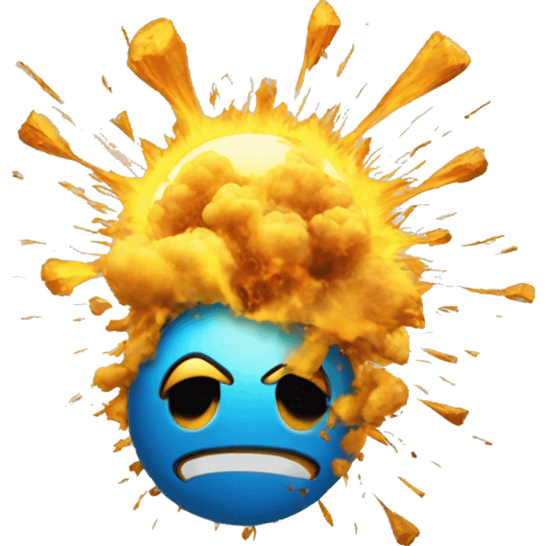 exploding head plus Partying Face emoji