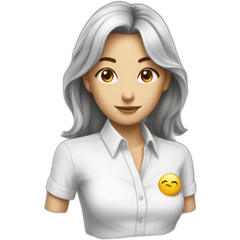 shirt nip lady emoji