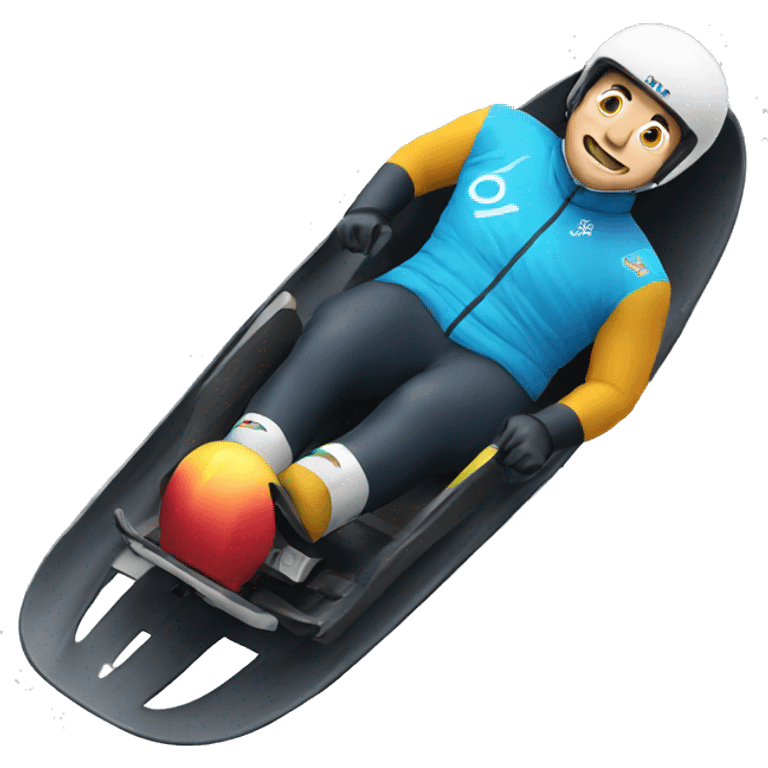 Olympic luge emoji